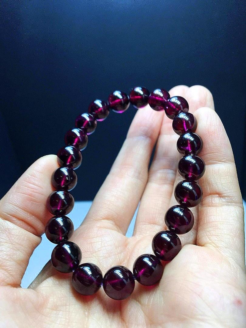 Purple garnet store bracelet