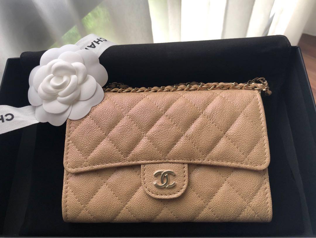 Buy CHANEL Classic Zipped Coin Purse Beige