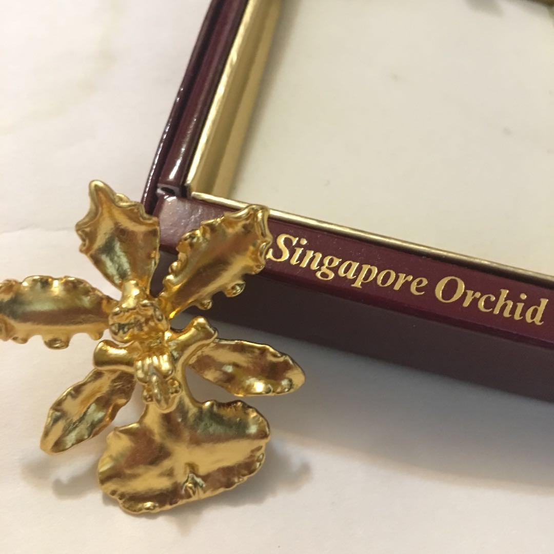Gold plated orchid top