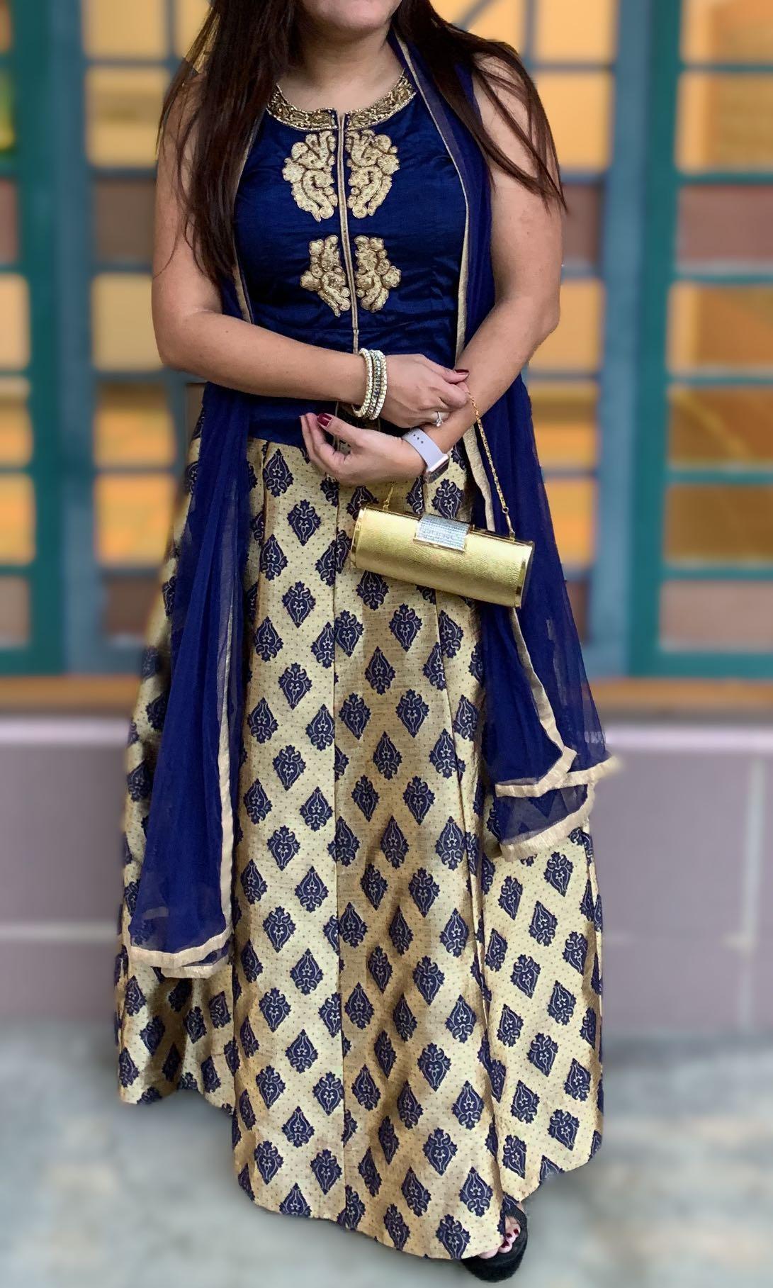 royal blue frock suit