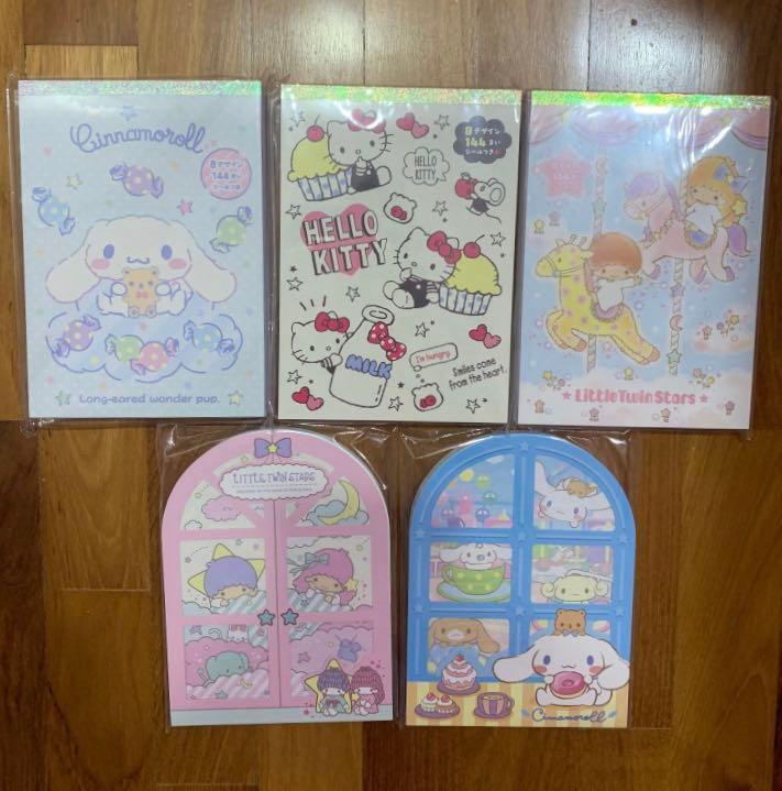 2019 Sanrio Little Twin Stars Memo pad 144 sheet Paper 8 design with stickers