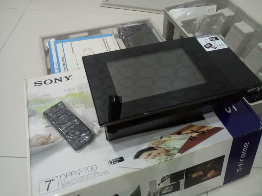 Sony DPPF700 Digital Photo Frame/Printer, TV & Home Appliances, TV