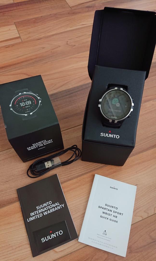 Suunto Spartan Sport Wrist HR Baro Stealth Multi sport GPS Watch Mobile Phones Gadgets Wearables Smart Watches on Carousell