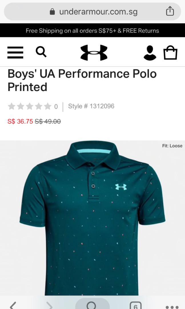 ua heatgear polo