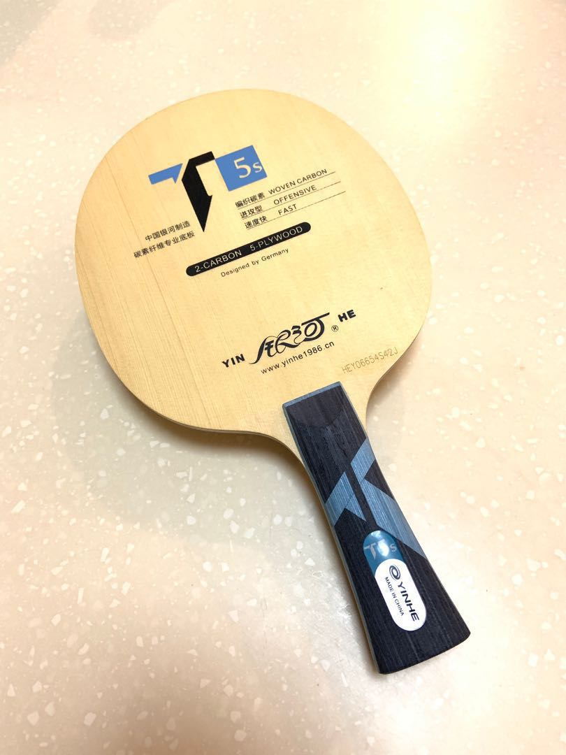 Yinhe T5s HinokiCarbon (Table Tennis Blade), Sports Equipment, Sports