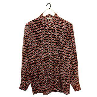 TJ - 171 Kemeja Pria Lengan Panjang Vintage Casual Motif