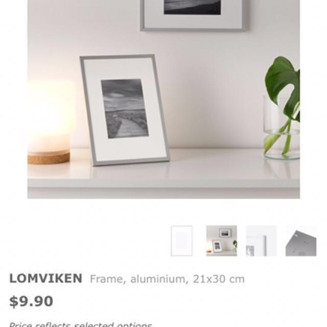 4 X Ikea Lomviken Photo Frame Furniture Home Decor On Carousell