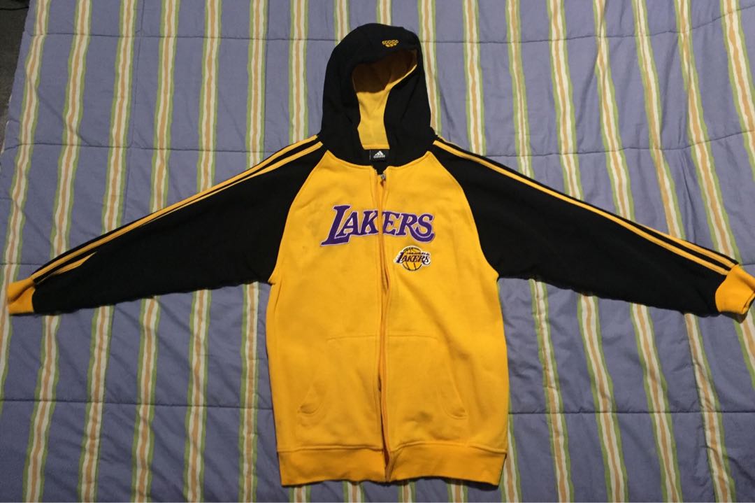 Adidas Lakers Jacket Men S Fashion Clothes Tops On Carousell
