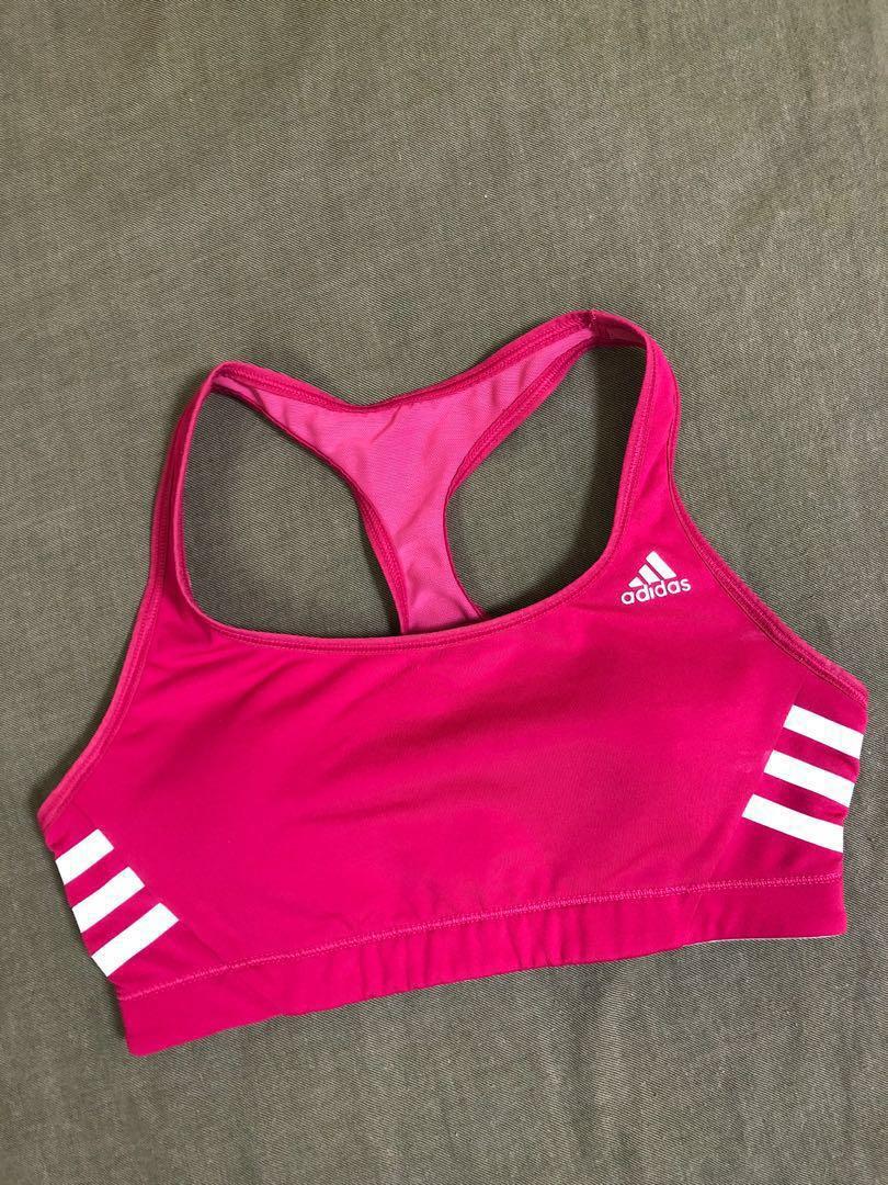 adidas pink sports bra