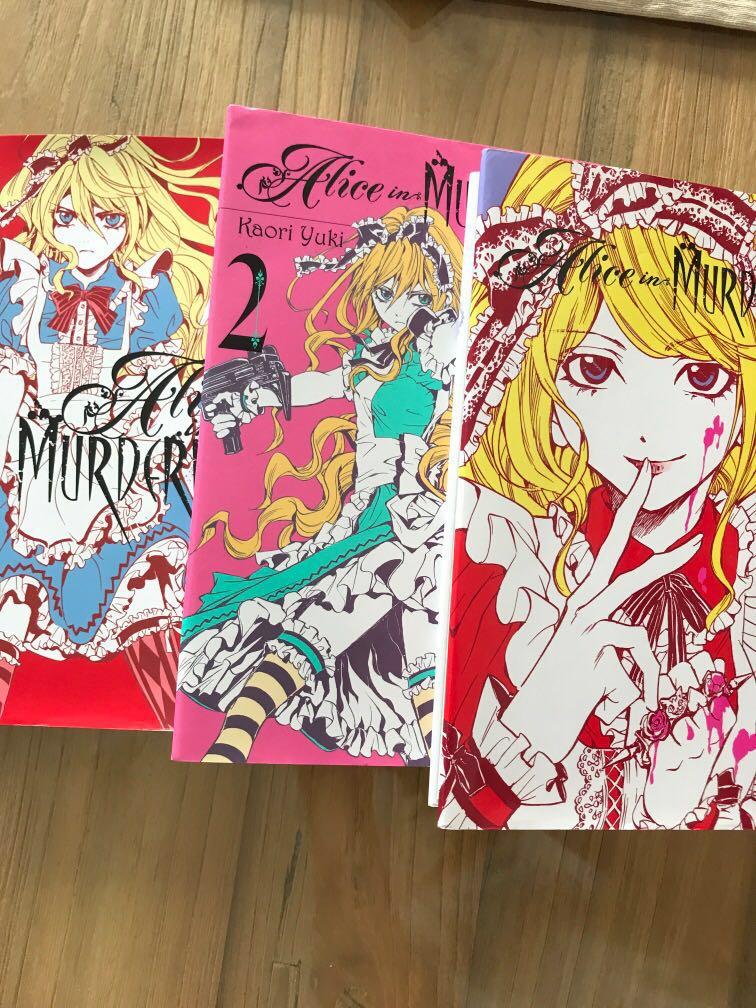 Alice In Murderland Manga Series 1 3 Books Stationery Comics Manga On Carousell