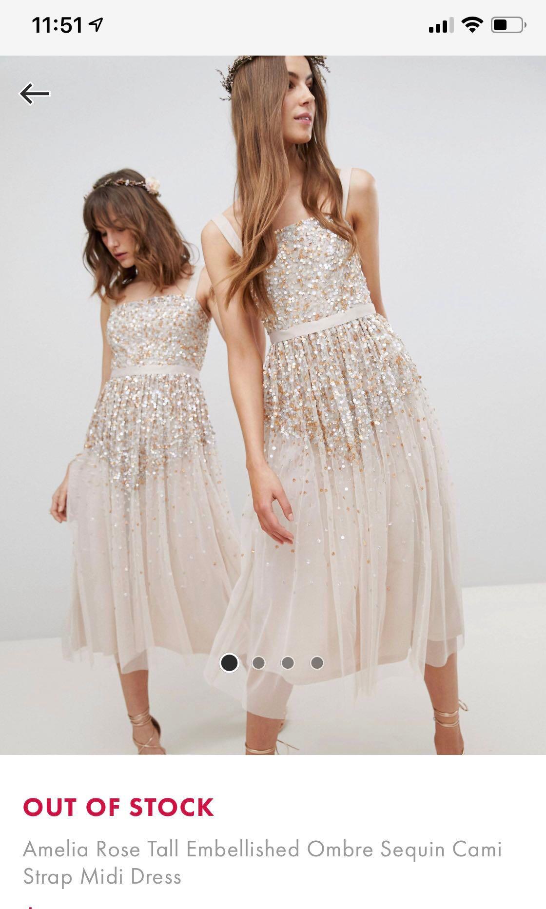 sequin cami midi dress