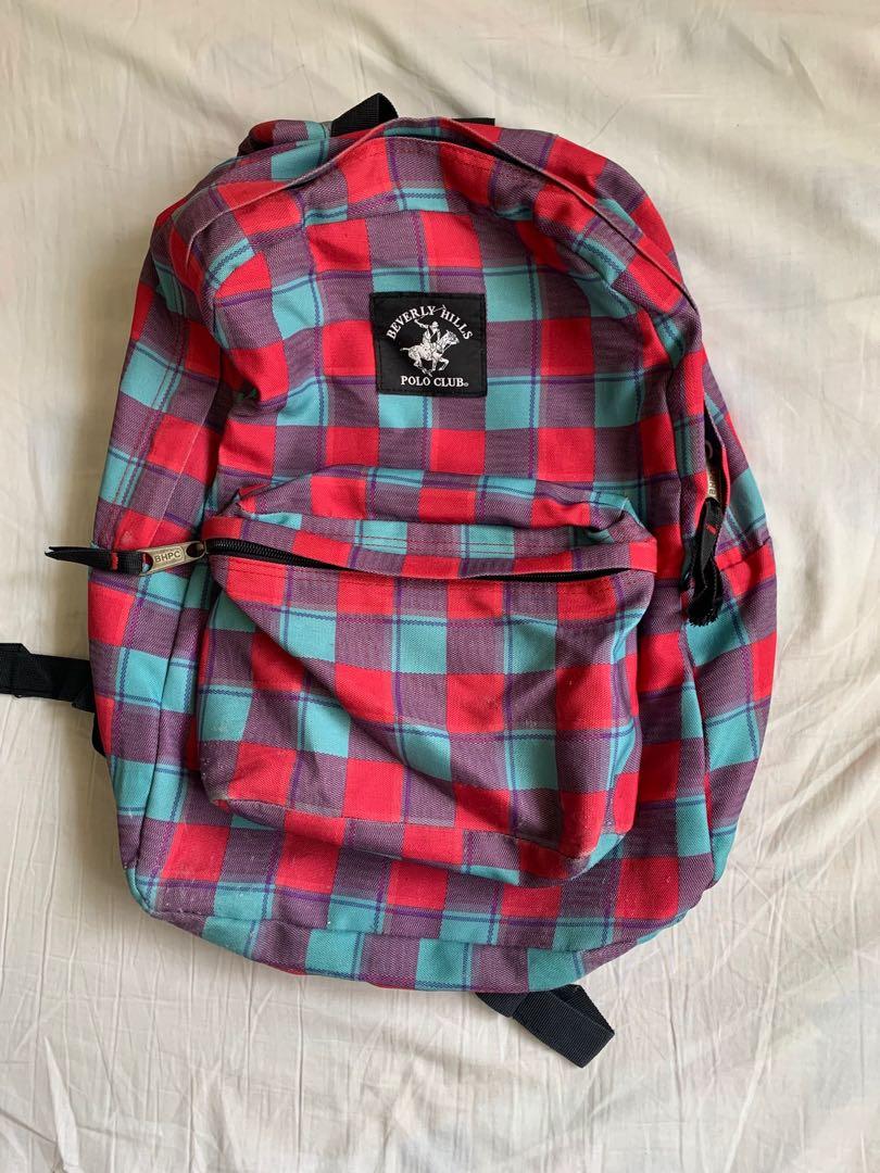 Authentic Beverly Hills Polo Club Backpack Women S Fashion Bags Wallets Backpacks On Carousell