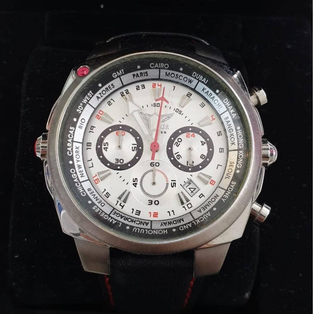 Aviator F Series Chronograph / World Time Watch AVW7768G68, Mobile ...