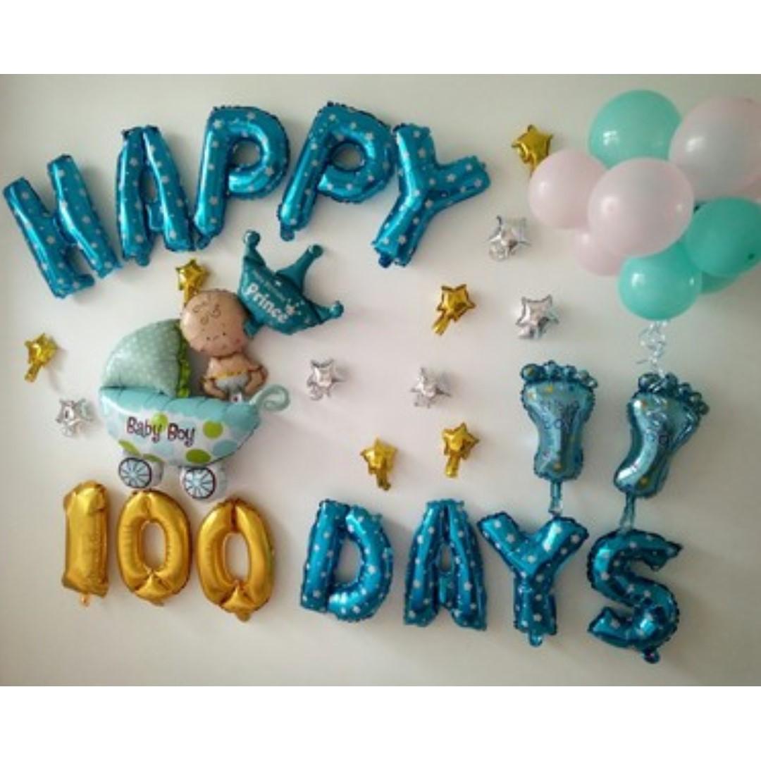 Baby Shower Decor Happy 100 Days Decoration Babies Kids Toys