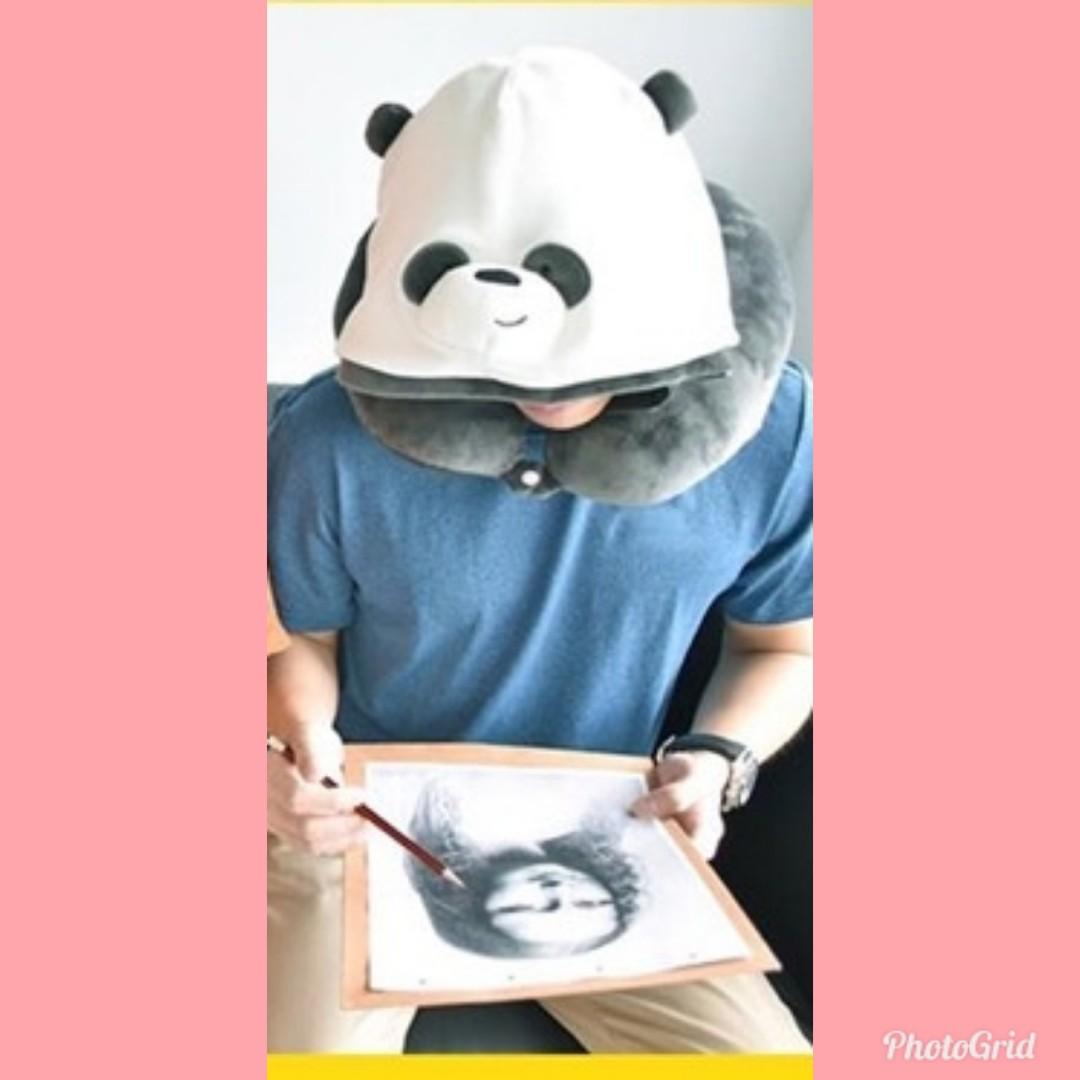 Panda neck pillow with hood new arrivals