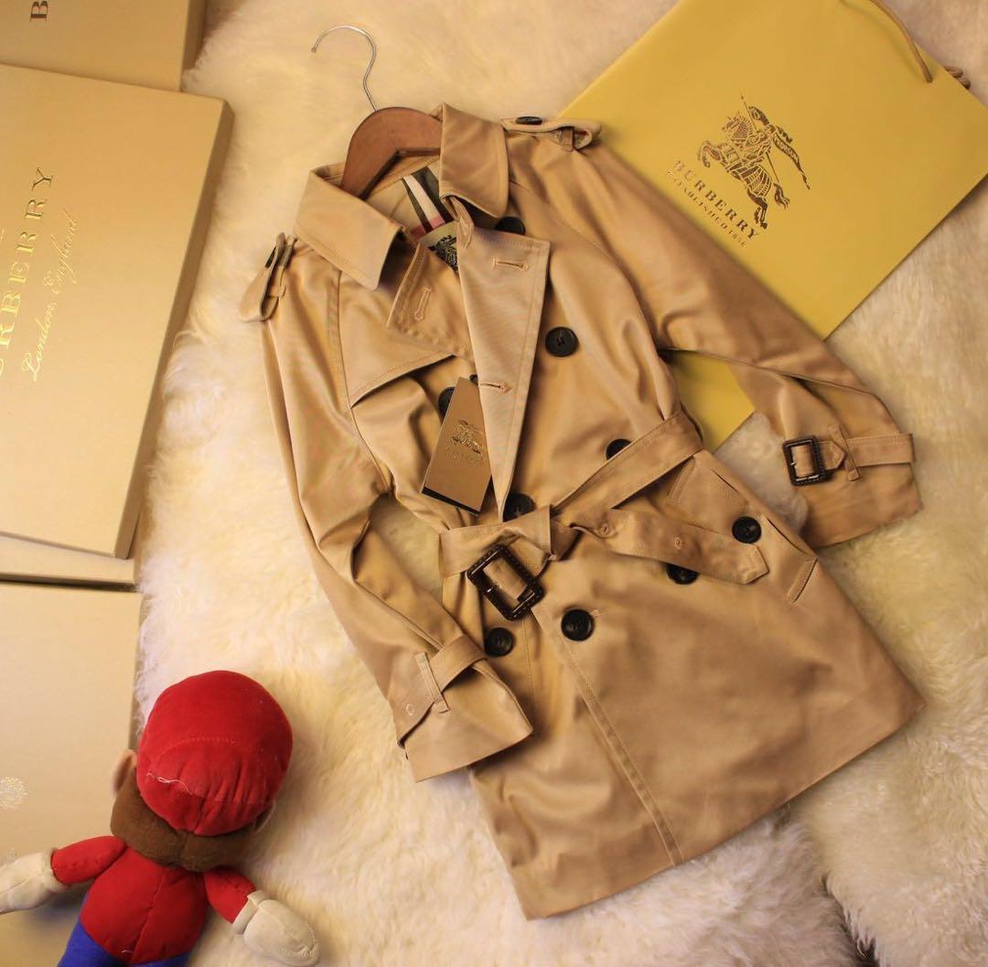 Burberry trench shop coat kids orange