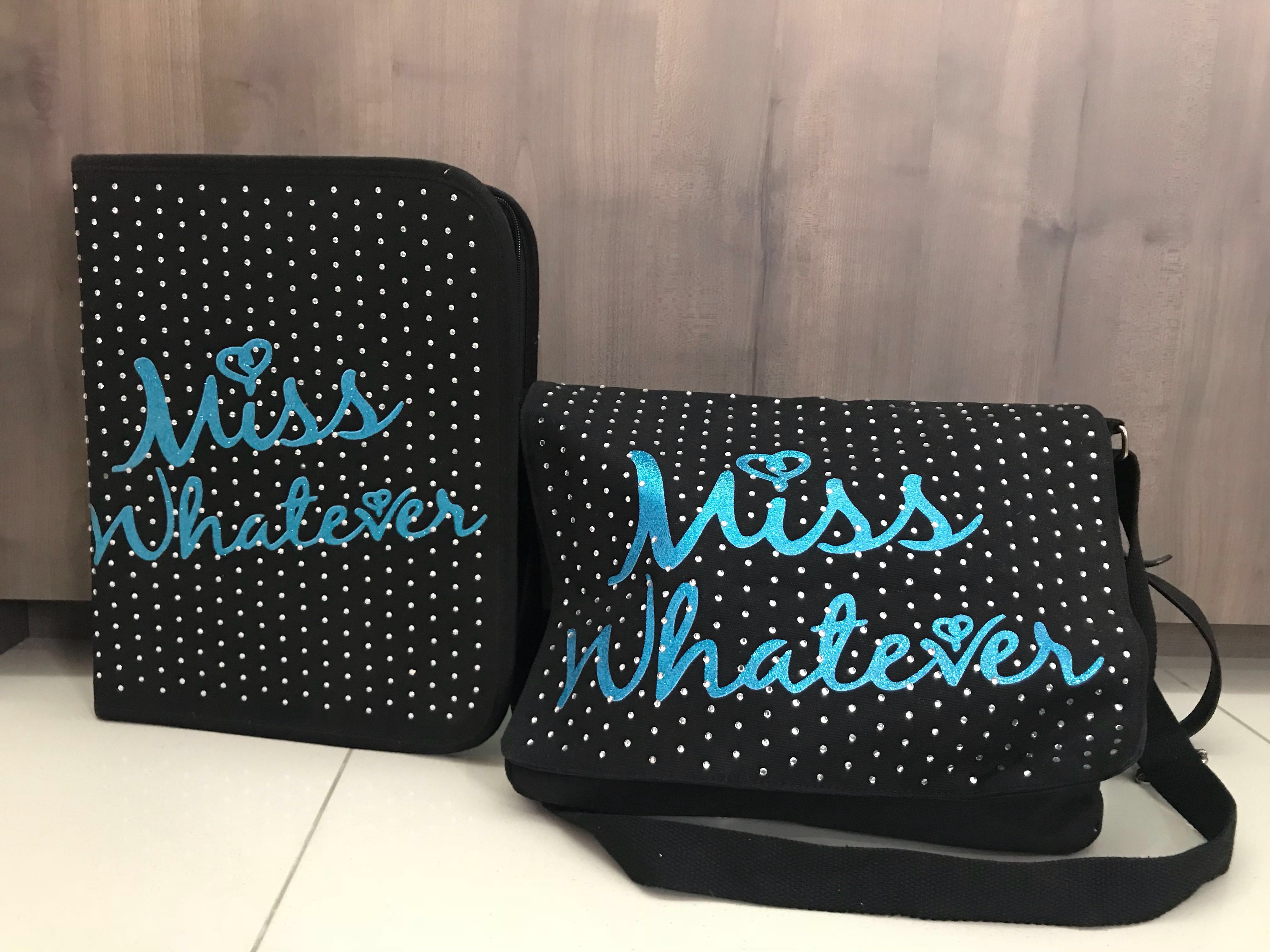 Brand new Authentic Miss Whatever Teen Girls School bags Folder