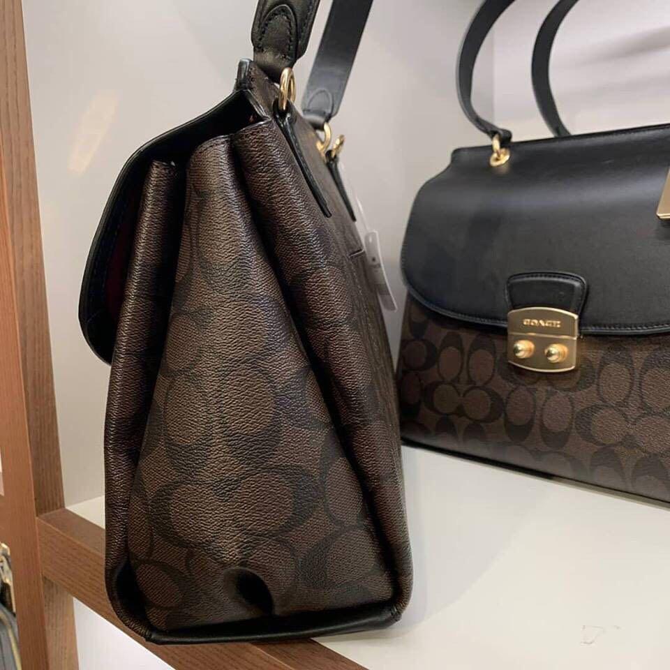 Coach avary flap carryall top