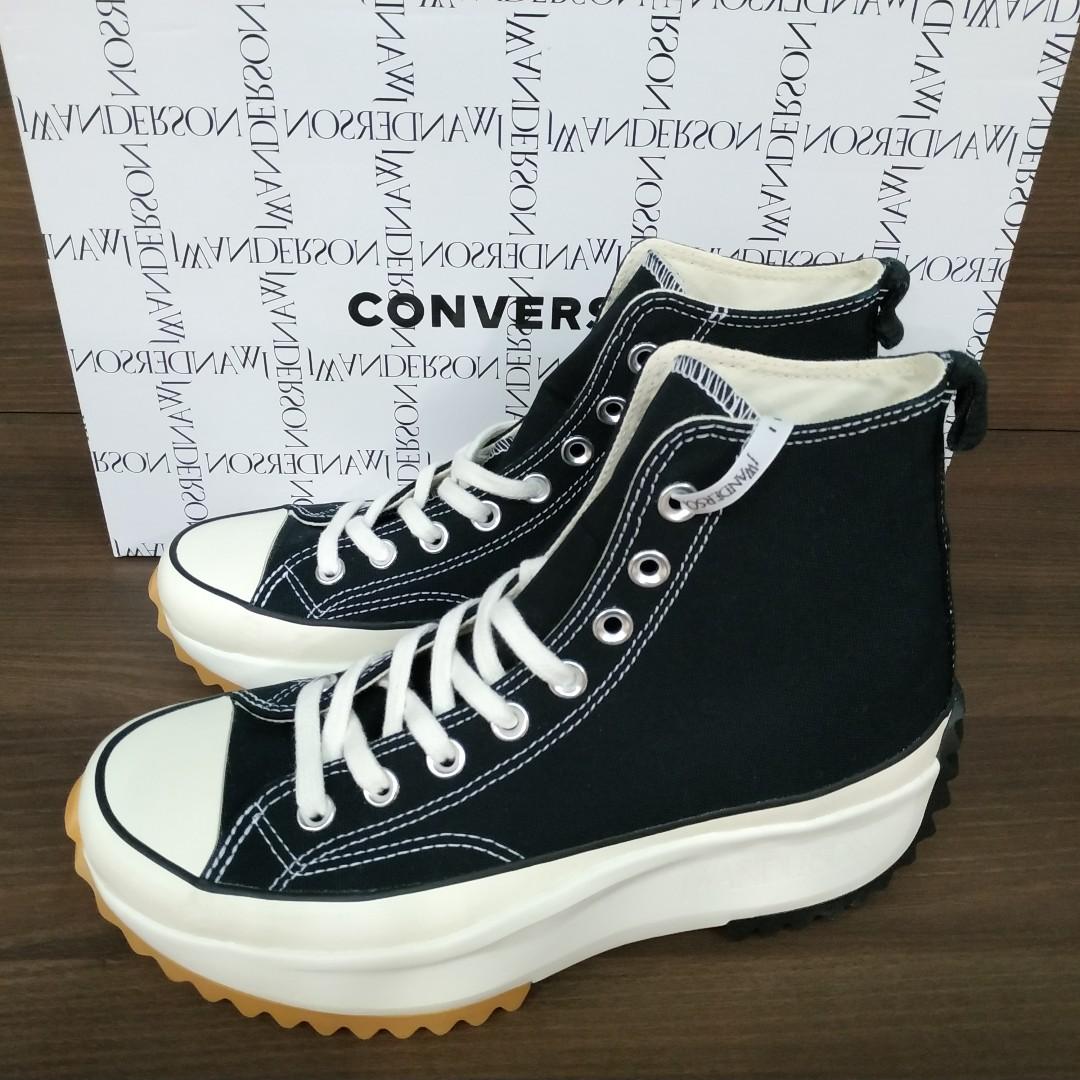 Converse Run Star Hike Hi Jw Anderson Black Men S Fashion Footwear Sneakers On Carousell