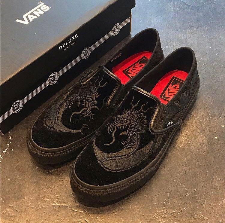 Vans deluxe dragon slip on clearance