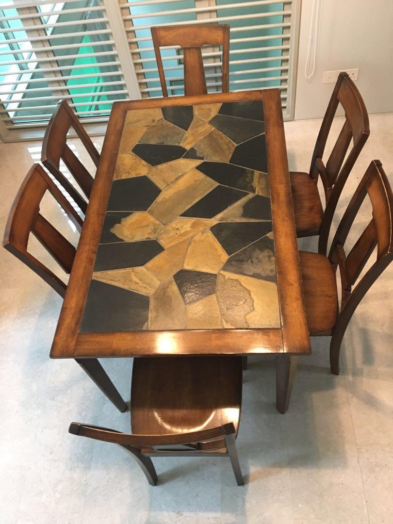Designer Dining Table With 6 Chairs