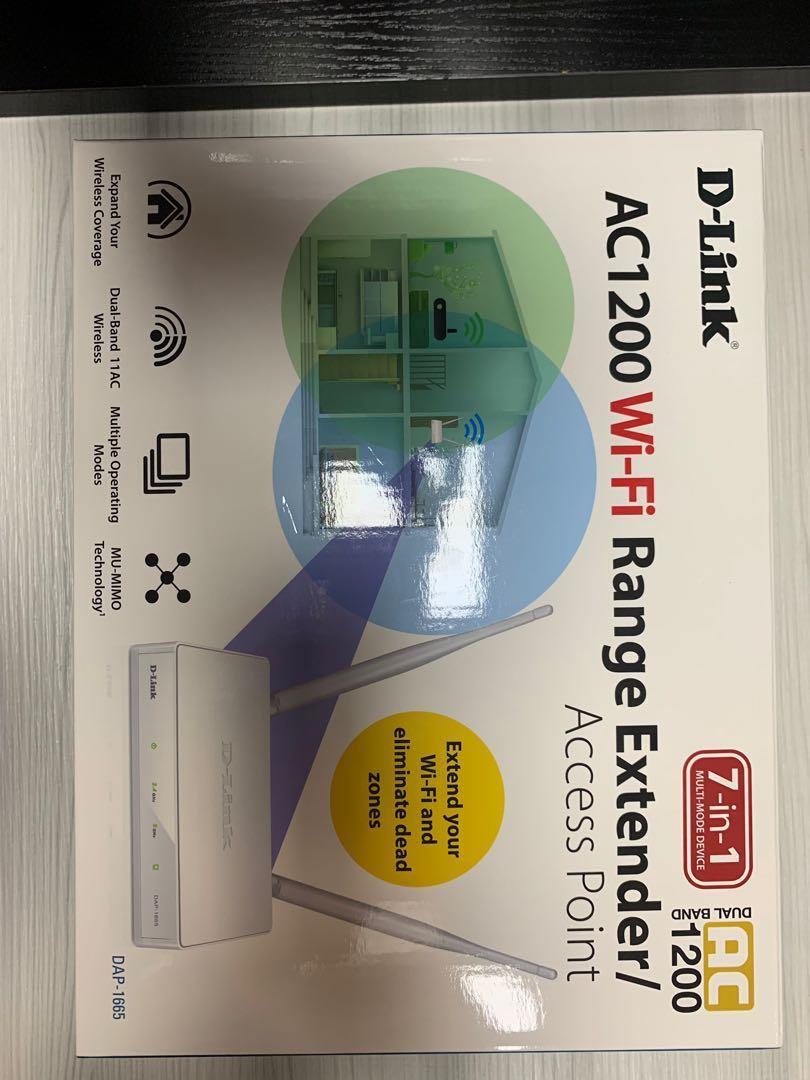 DLINK AC1200 WIFI RANGE EXTENDER/Access Point, Computers & Tech, Parts