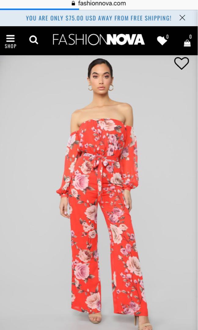 Fashion Nova Jump Suit New With Tag Size Small Women S Fashion Clothes On Carousell