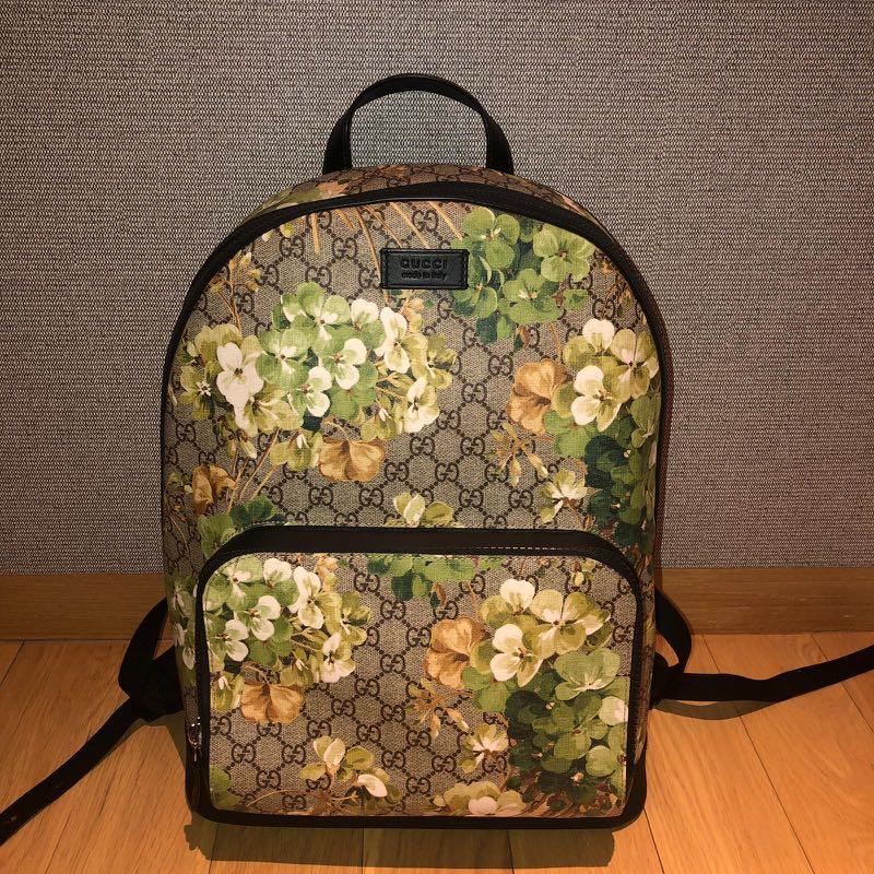 gucci floral backpack