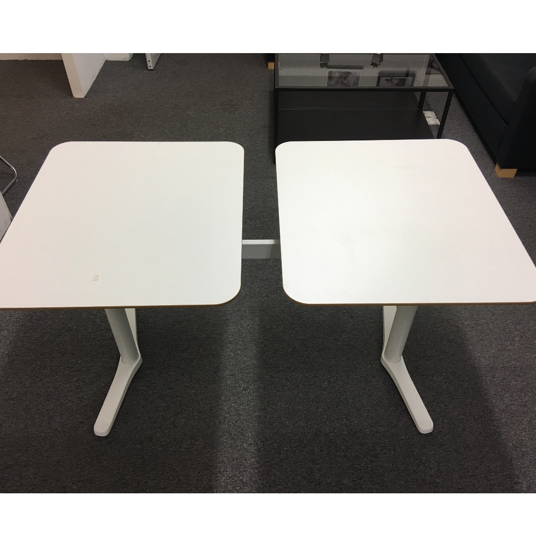 IKEA BILLSTA TABLE WITH 2 TOPS (WHITE), Furniture & Home
