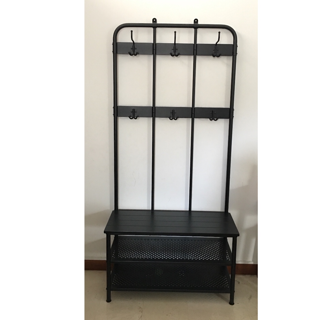pix Hall Tree Coat Rack Ikea ikea pinnig shoe coat and hat rack with bench seat for hallway or foyer