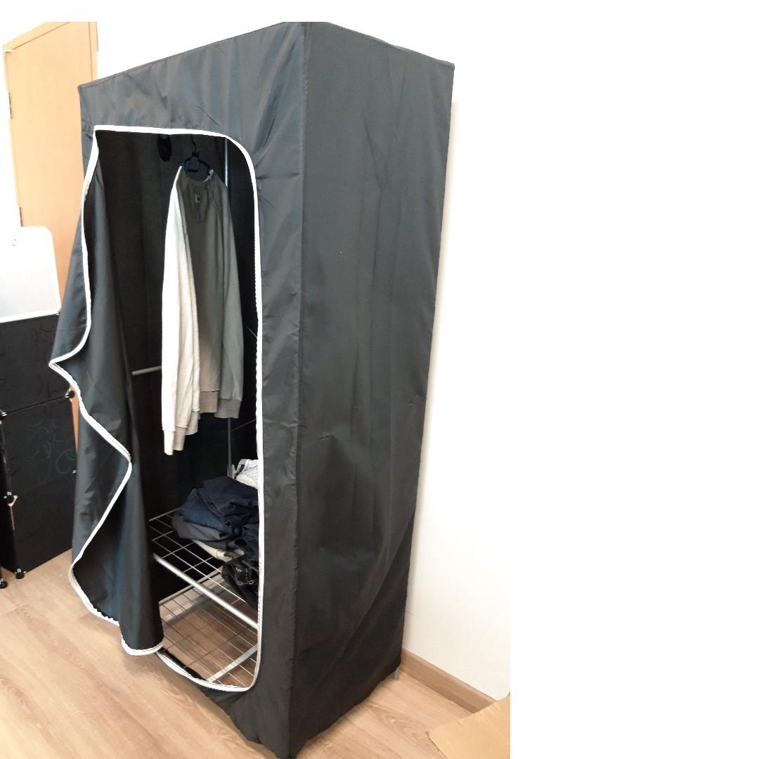 IKEA Portable Wardrobe Closet, Furniture & Home Living, Furniture, Shelves, & Racks on
