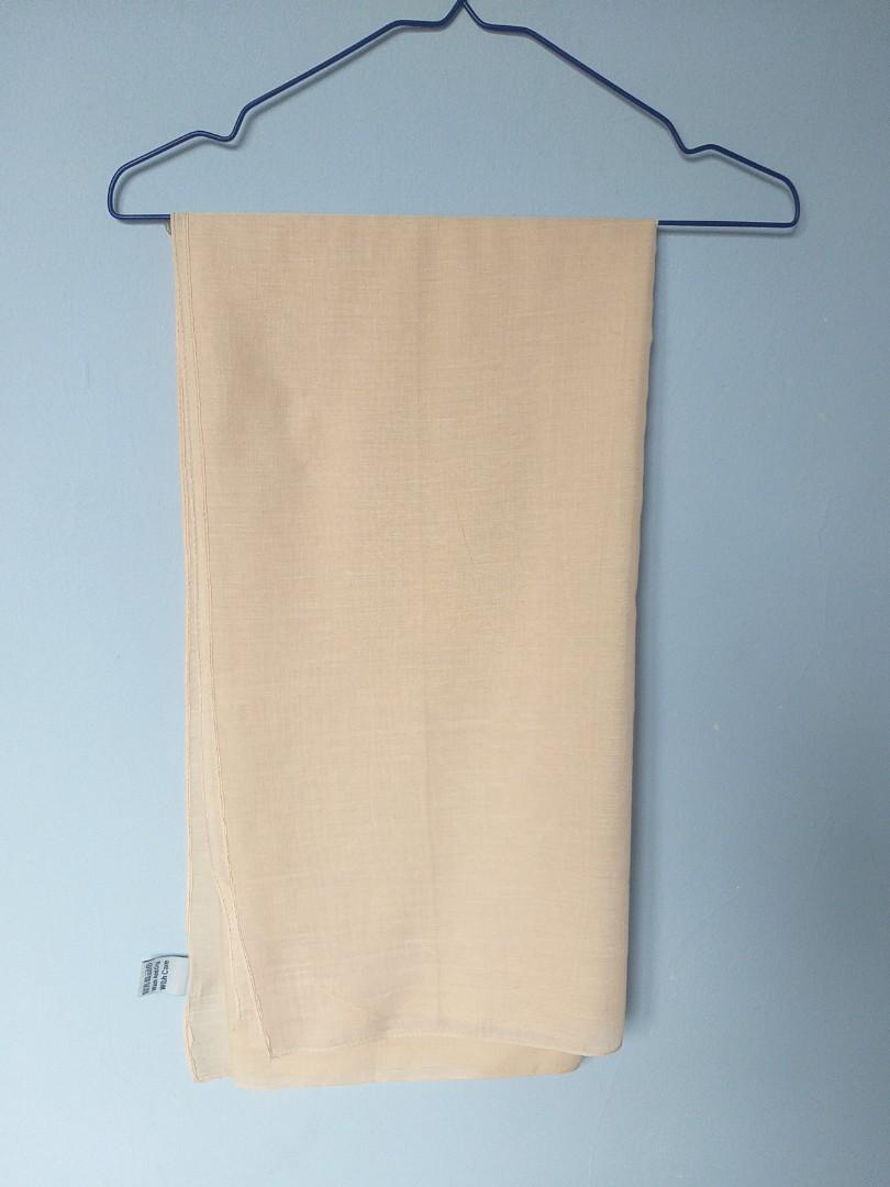 Jilbab Segiempat kerudung warna krem, Fesyen Wanita, Muslim Fashion