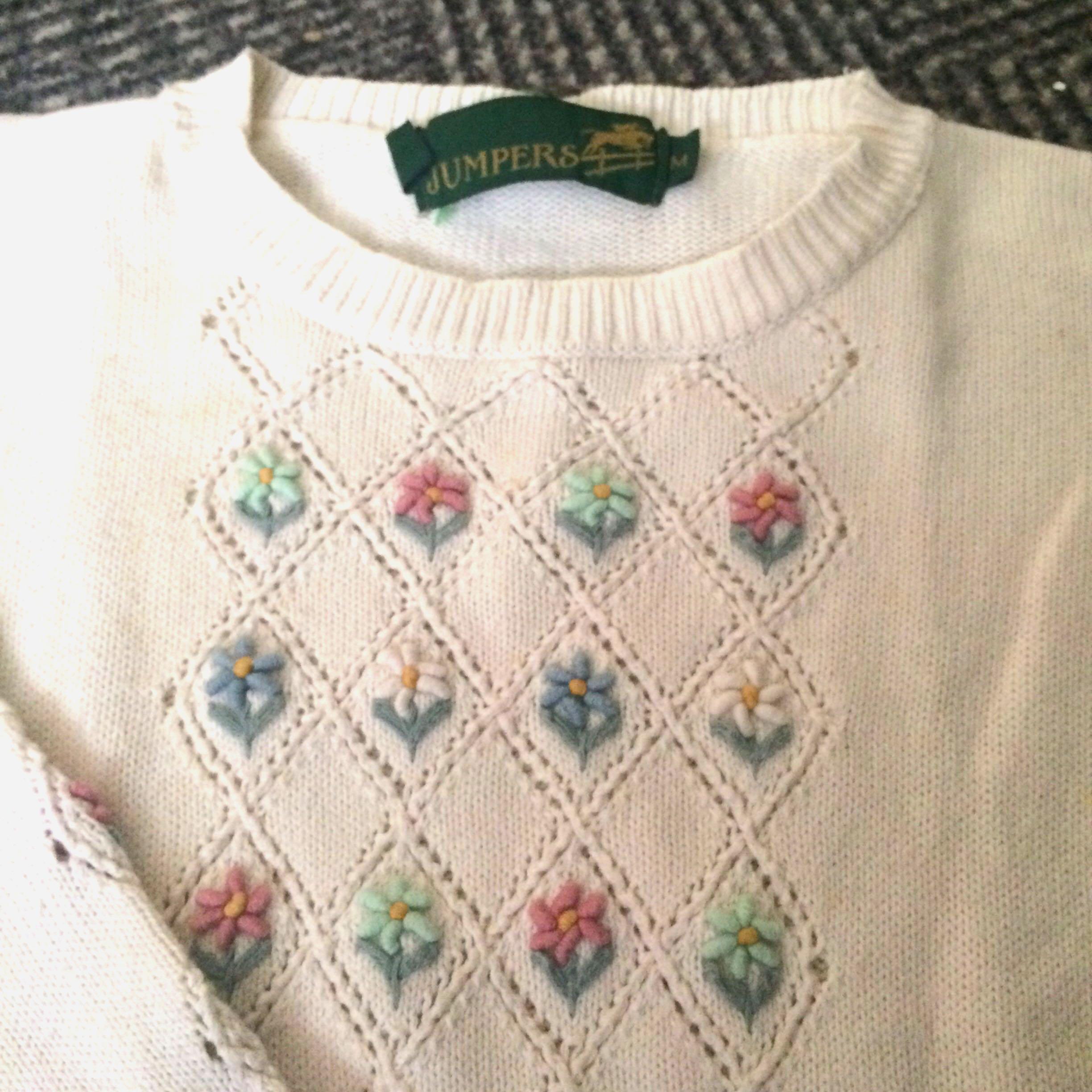 embroidery on knitted garments