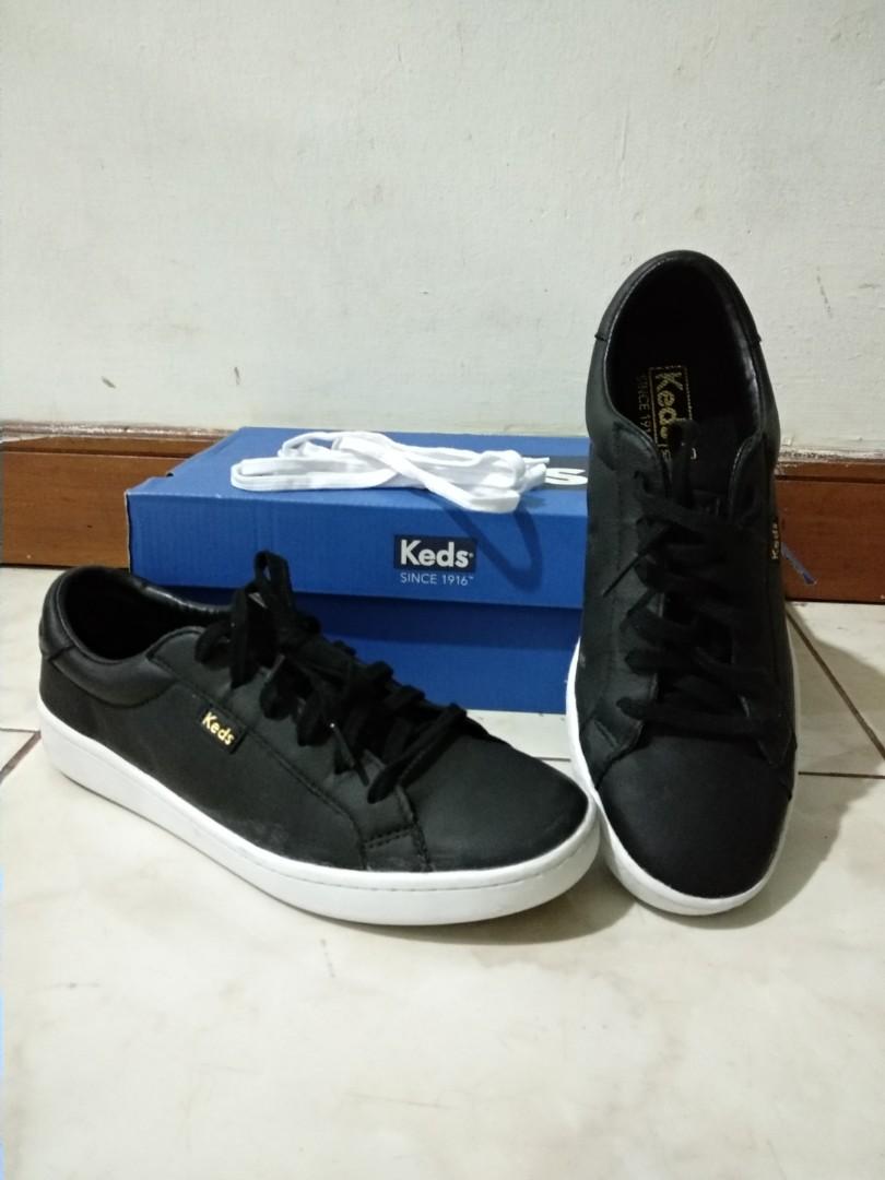 keds ace leather black