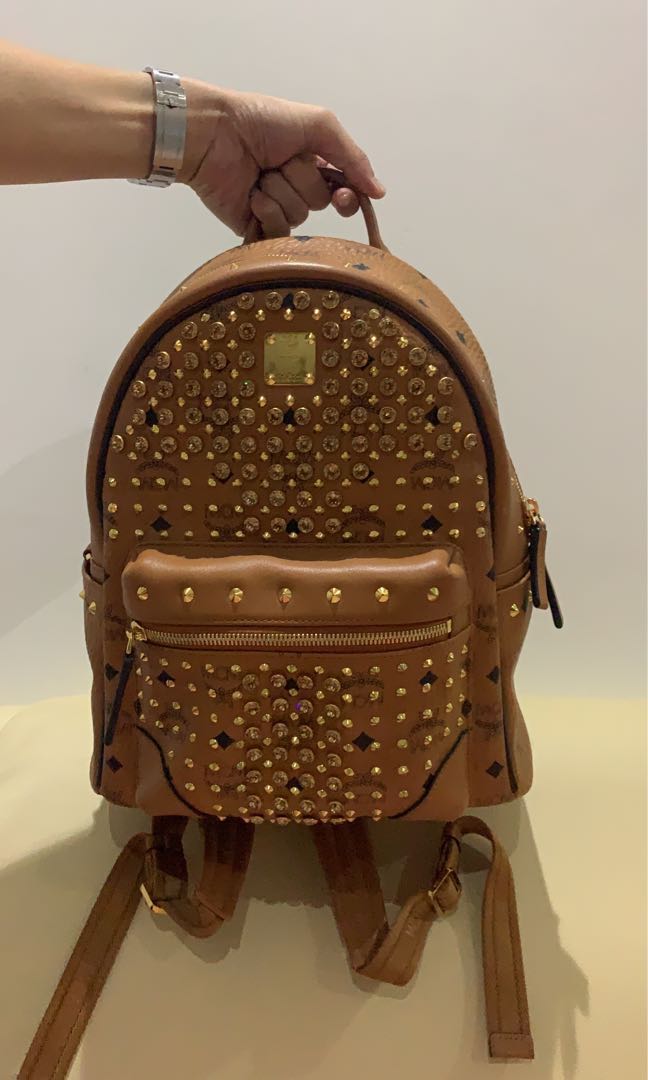 Mcm top backpack swarovski