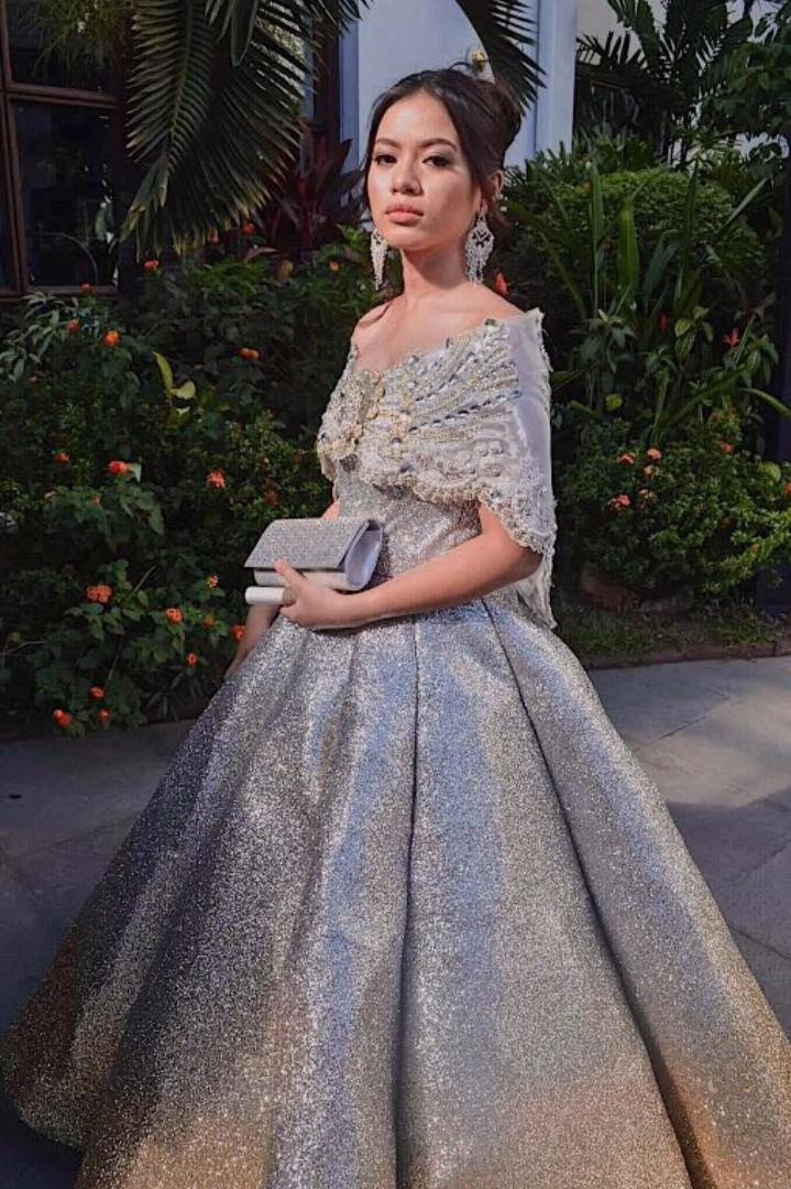 Silver Filipiniana Gown 2024 www.gemologytidbits