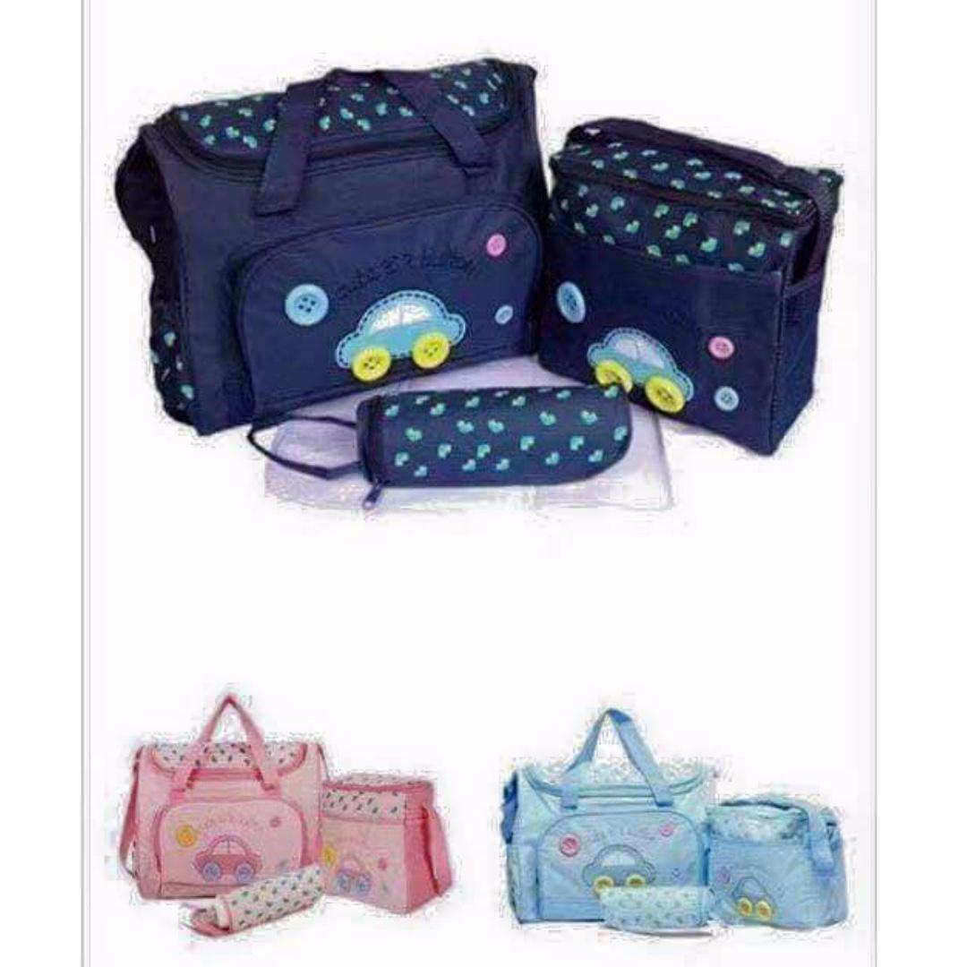 Mommy Bag Set (Category: Diaper Bags & Wetbags) located in Taguig. Submitted by closetcompany (Listing ID 229444454, Image 2). Description: * Comes in 3 Set Bags: Clothes Bag, Feeding Bottle Bag and Water Bag * Zip Closure * Assorted Colors.
