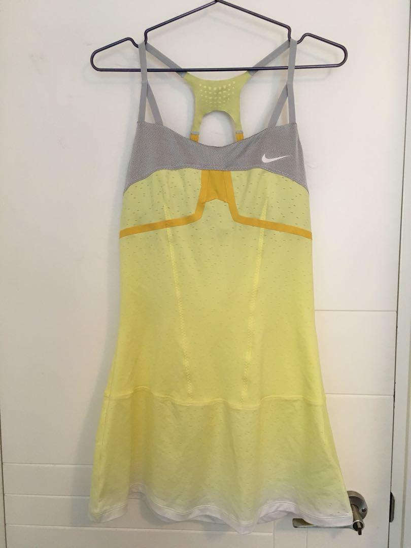 yellow nike dress