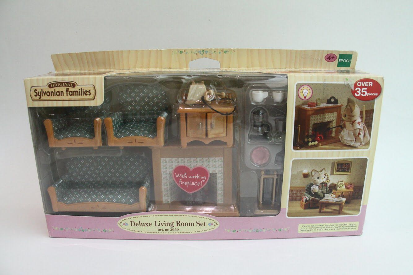 Sylvanian Families Japan Vintage Red Raccoon Family 