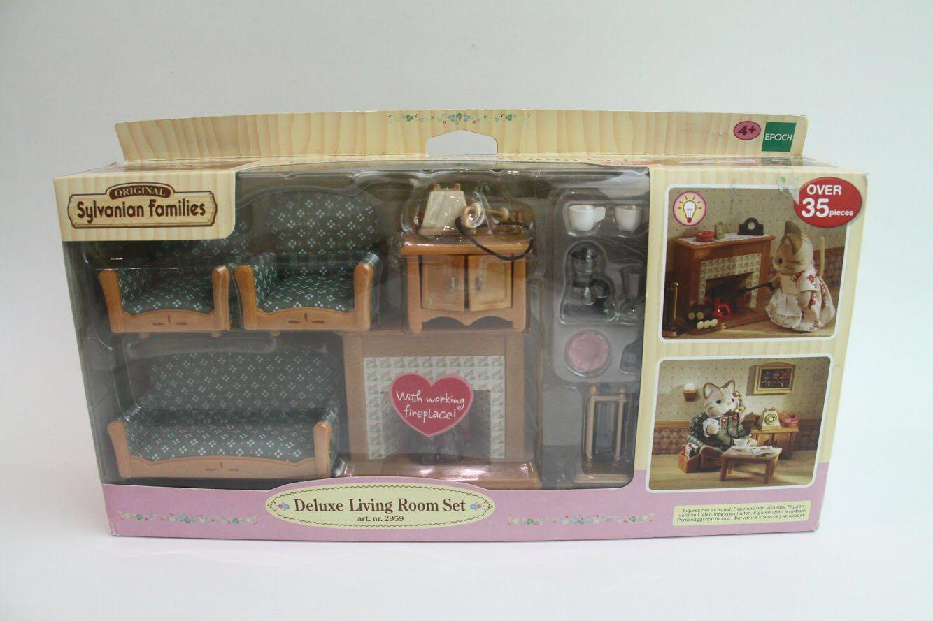 sylvanian deluxe living room set