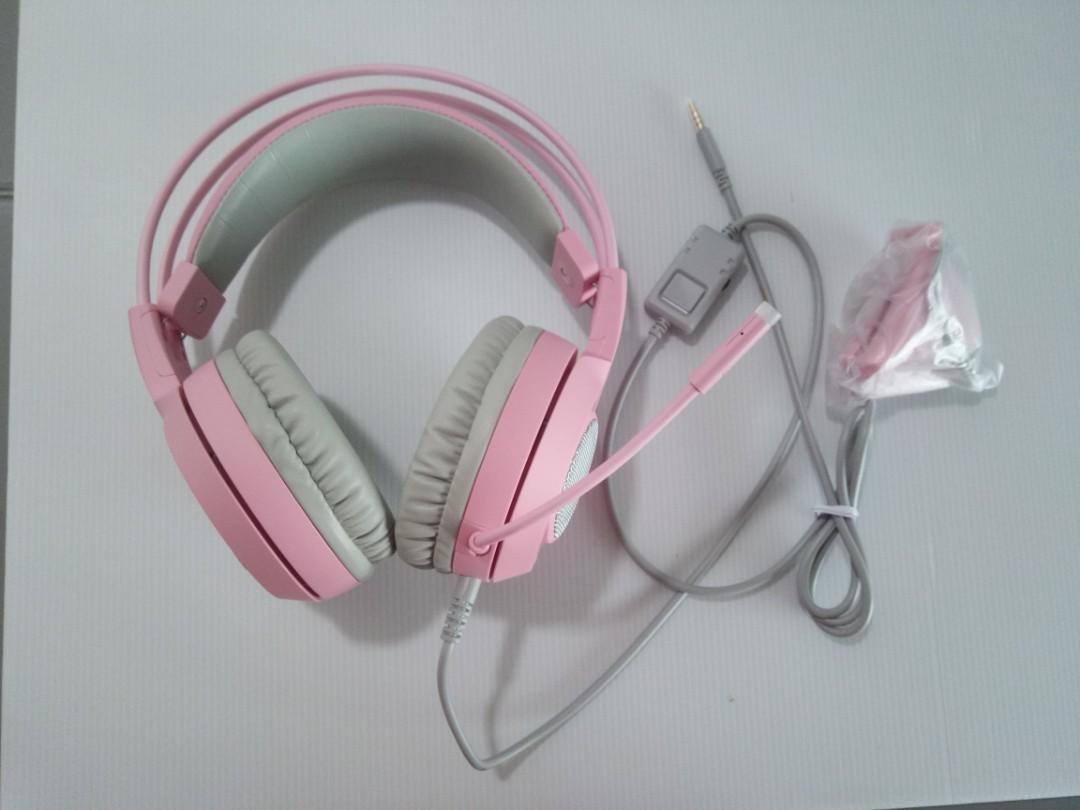 pink ps4 headphones