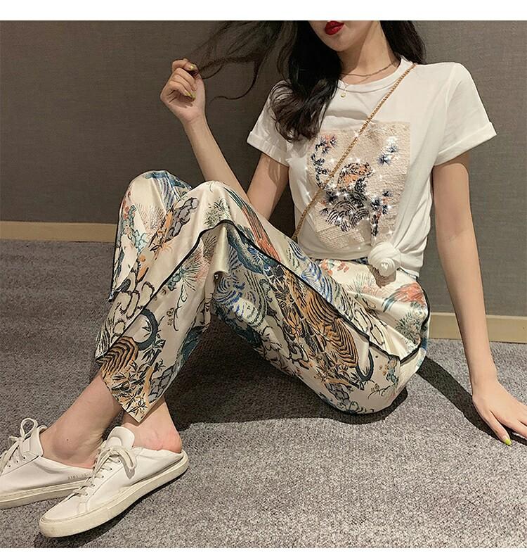 sequin floral top