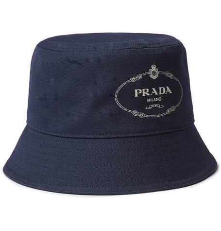 prada canvas bucket hat
