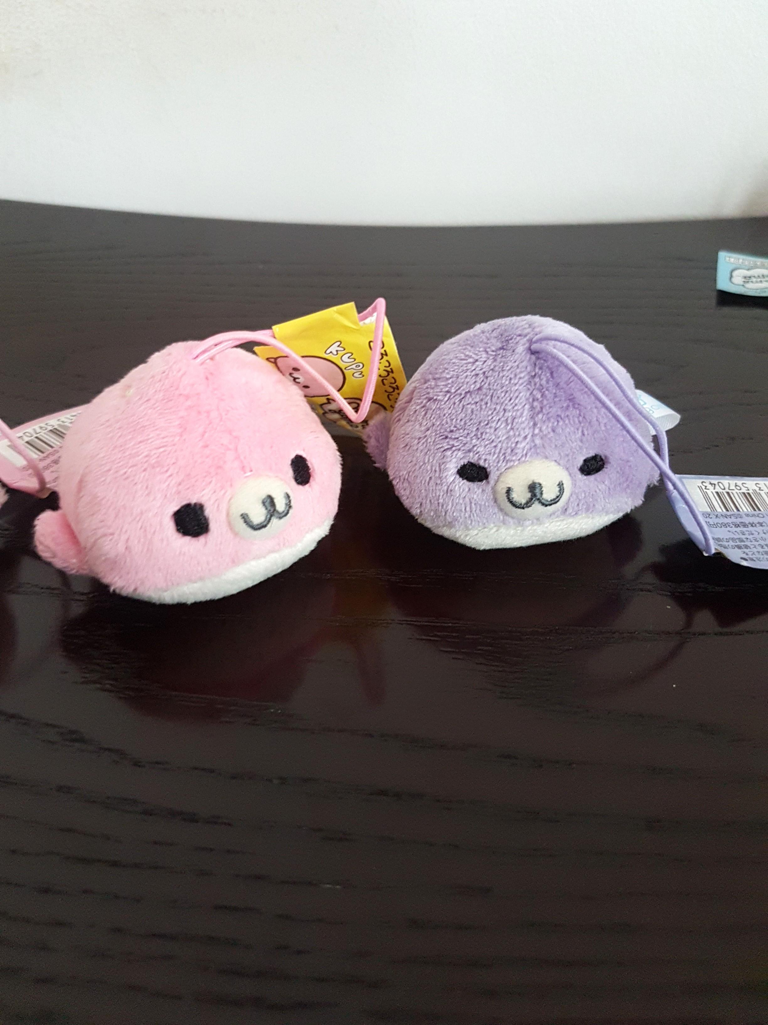 Porte-clés Peluche San-X Mamegoma Jinbee - Figurine Charm - Environ 9cm - Neuf (2015, Vietnam)