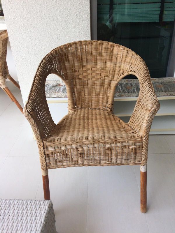 Rattan Chair, Furniture, Tables & Chairs on Carousell
