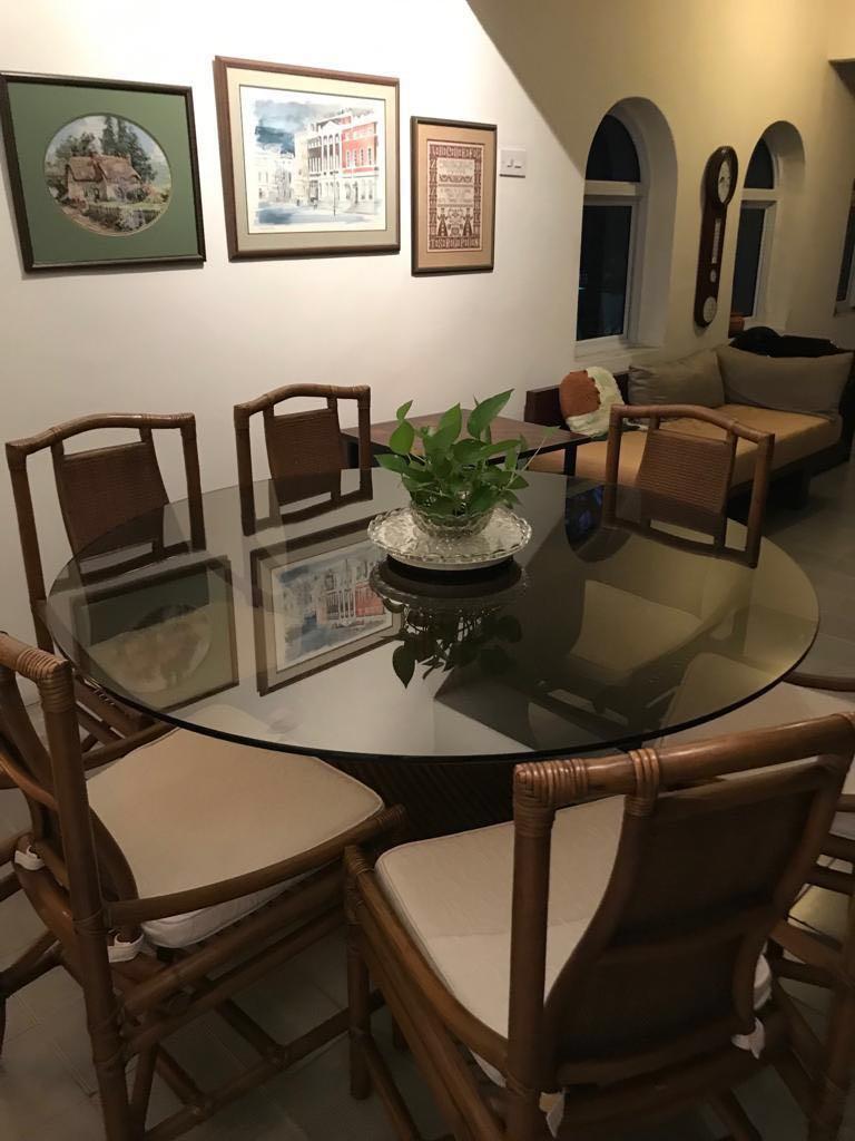 Ratten Dining Table Set, Furniture & Home Living, Furniture, Tables ...