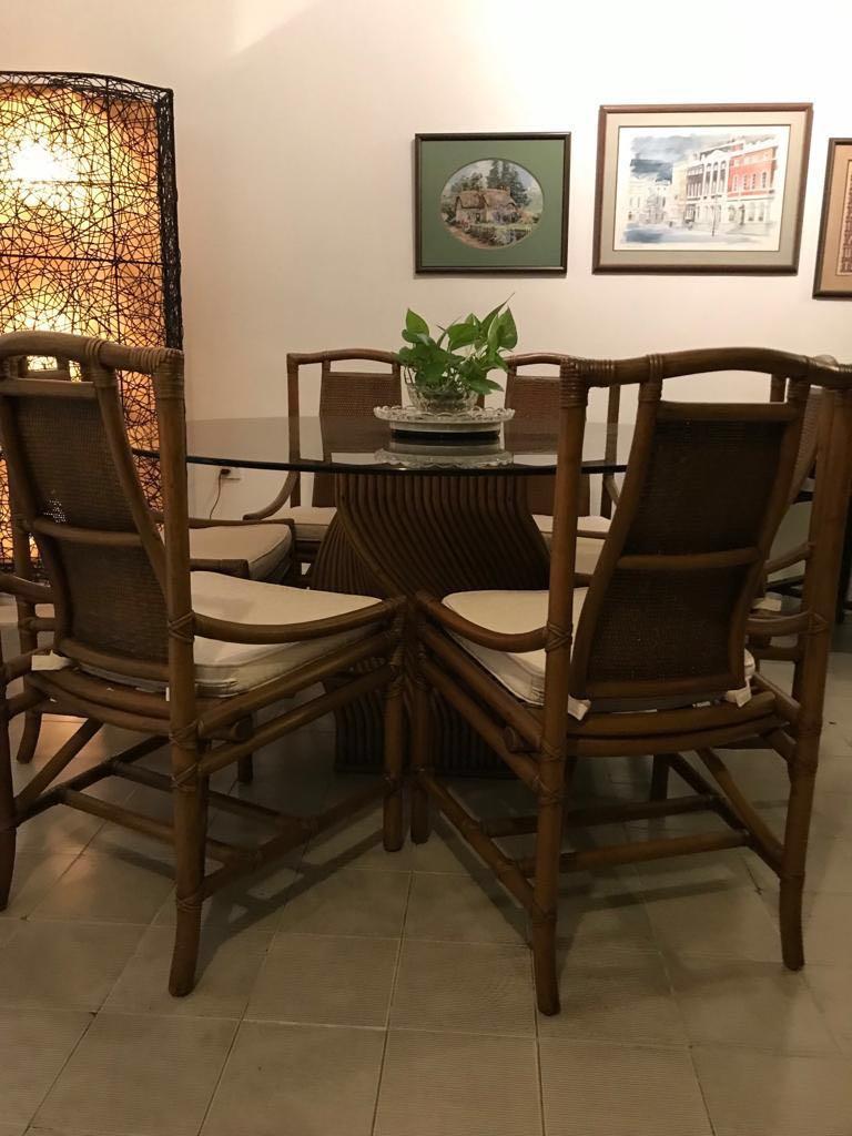 Ratten Dining Table Set, Furniture & Home Living, Furniture, Tables ...