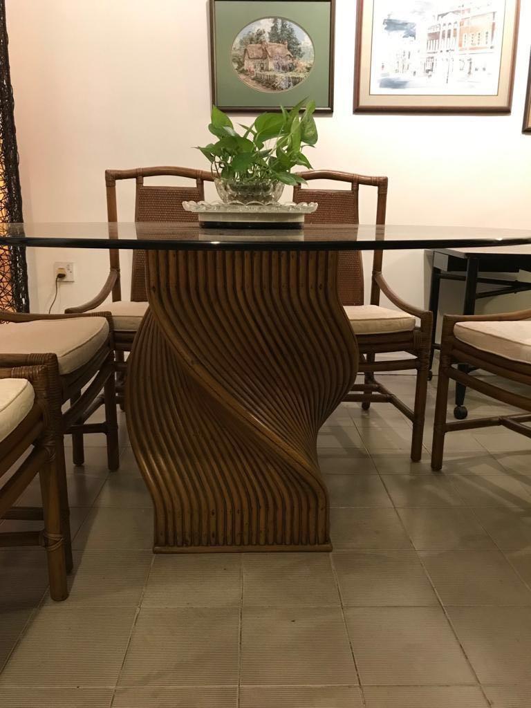 Ratten Dining Table Set, Furniture & Home Living, Furniture, Tables ...