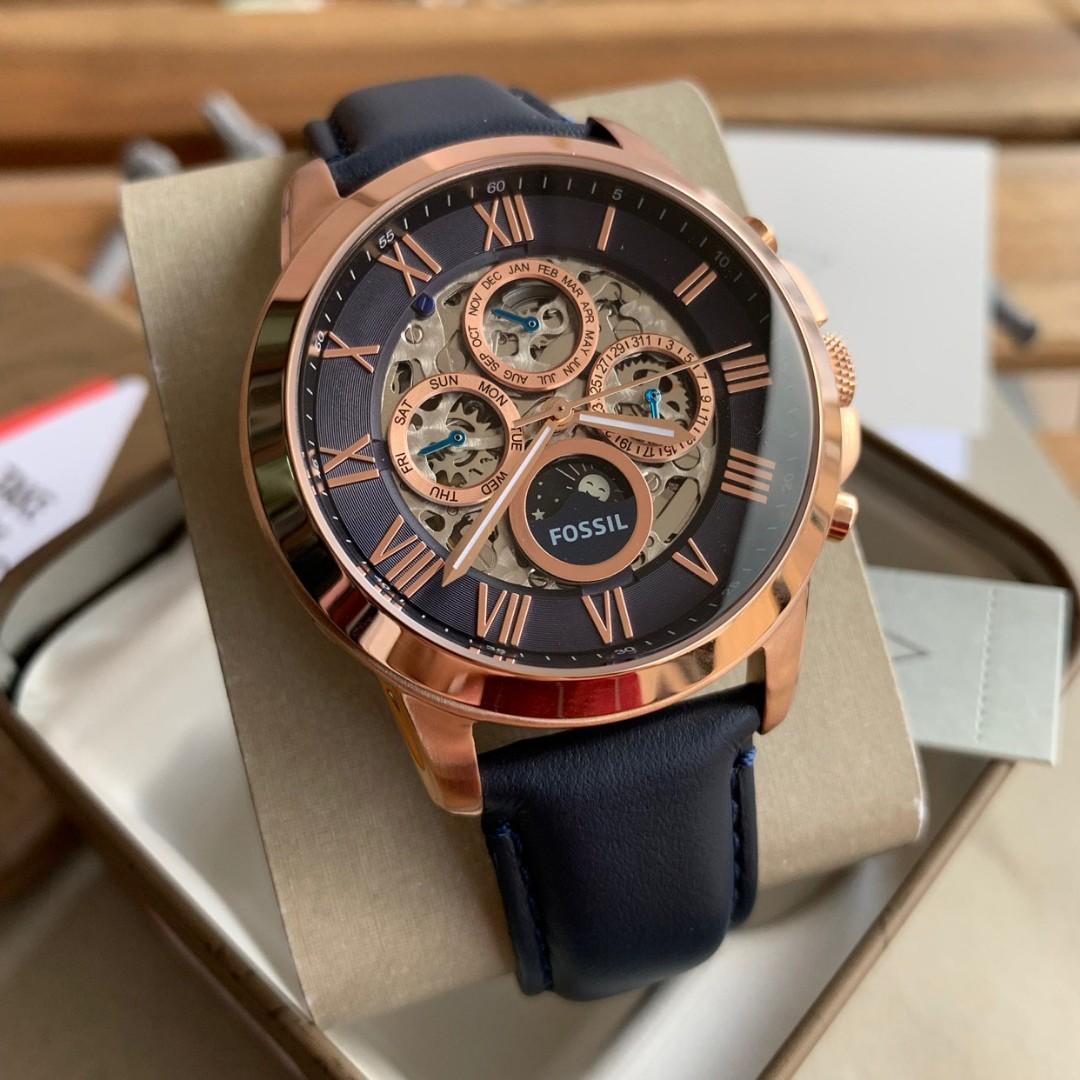READY STOCK Fossil ME3029 GRANT AUTOMATIC NAVY