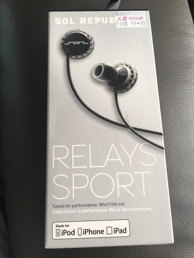 Sol Republic Relay Sports Earphones Electronics Audio On Carousell